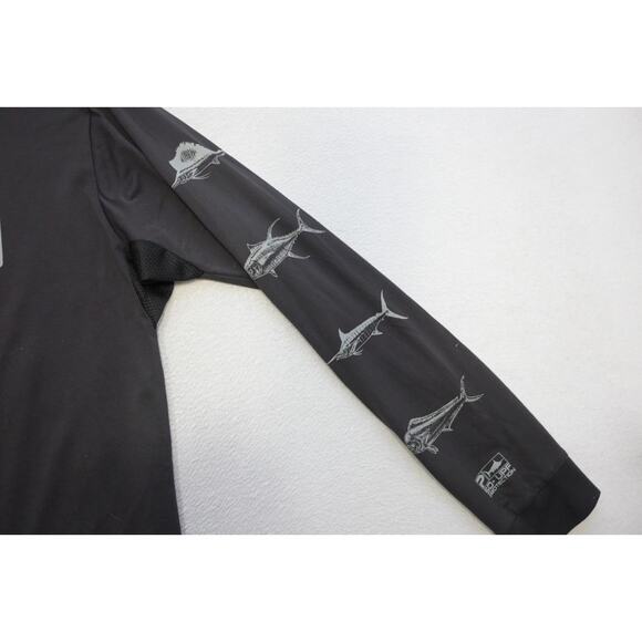 Pelagic Waterman Tee UVA Shirt Fishing Black 100% Nylon Graphic Mens Size Large - Picture 6 of 12